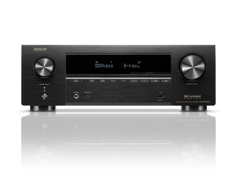 Denon AVR-X1800H 7.2ch 8K UHD AV Receiver with HEOS Built-in.