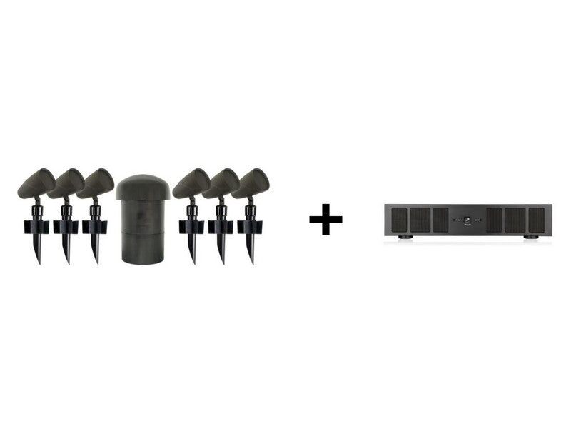 Sonance Landscape Series 6.1 Outdoor Speaker System including 2-750 MKII DSP Amplifier