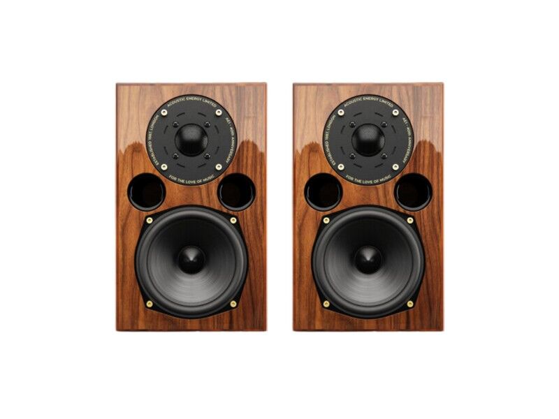 Acoustic Energy AE1 40th Anniversary Edition Bookshelf Speaker Pair High Gloss Walnut - Image 2