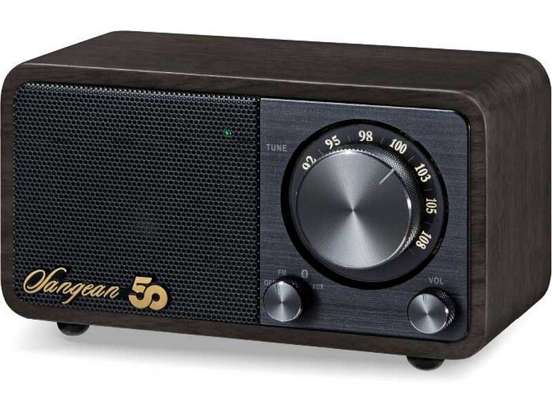 Sangean WR-7 Anniversary FM Mini Wooden Cabinet Radio (Dark Walnut) - Image 2