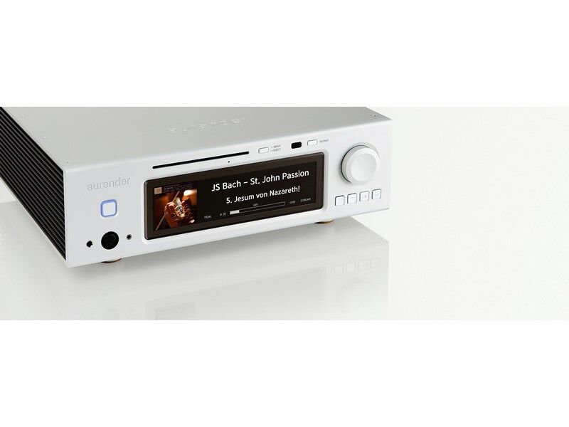 Aurender A30 Caching Music Server Streamer CD Ripper HDD Storage MQA DAC Silver - Image 3