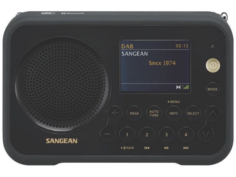 Sangean Portable Radio DPR-76BT DAB+ FM with Bluetooth Matte Black - Image 4
