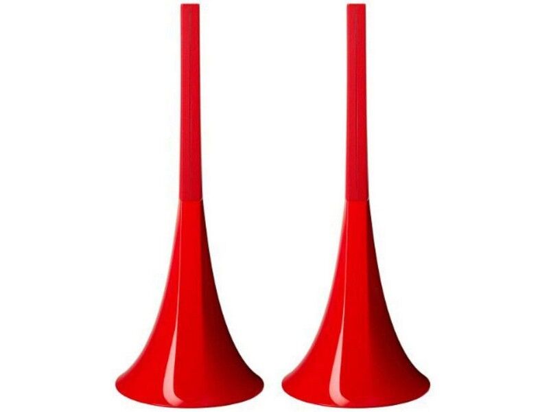 Klapp Audio Visual Parrot Zikmu by Philippe Starck Wireless Stereo Speakers Red - Image 4