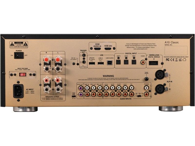 Advance Paris A10 Classic Hybrid Stereo Amplifier Black + FREE BONUS Advance Paris WTX-StreamTubes Streamer - Image 3