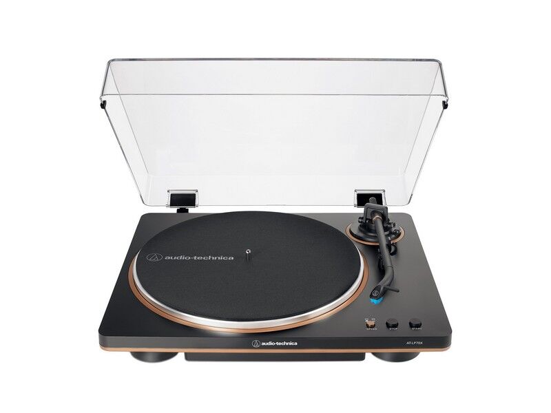 Audio-Technica AT-LP70X Fully Automatic Belt-Drive Turntable with VM95C Stylus Black/Bronze