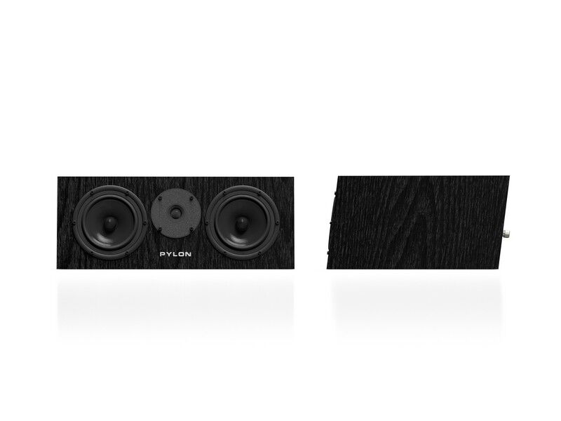Pylon Audio Diamond Center MK2 Loudspeaker Natural Veneer Oak Lacquer Black - Image 2