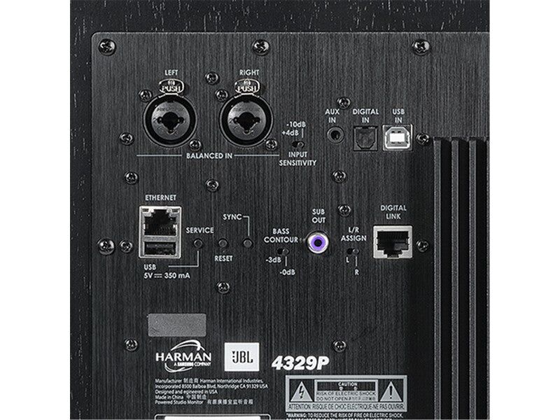 JBL 4329P Studio Monitor Powered Loudspeaker Pair White - Image 3