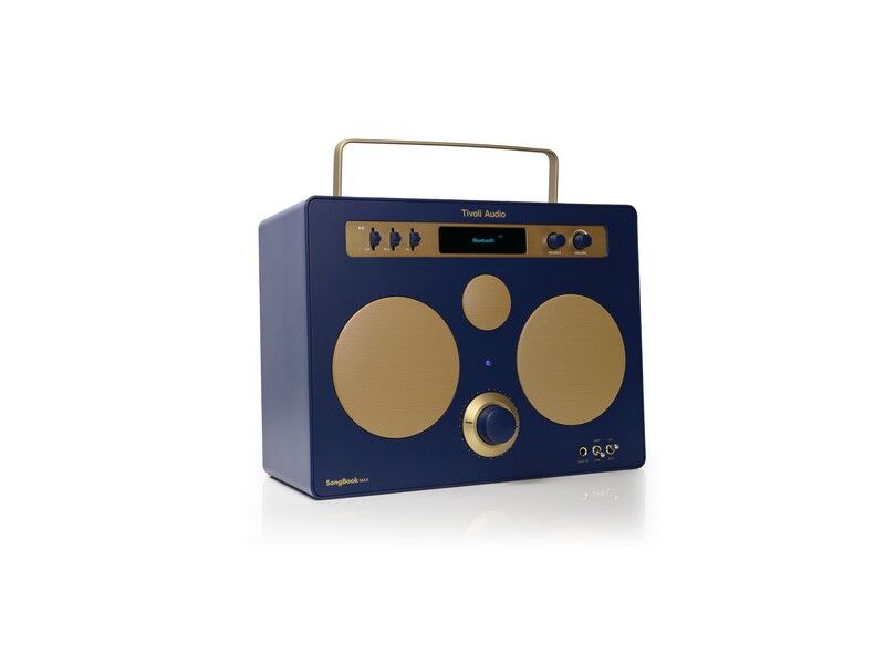 Tivoli Audio SongBook MAX Premium Bluetooth DAB+ Sound System Blue Gold - Image 2