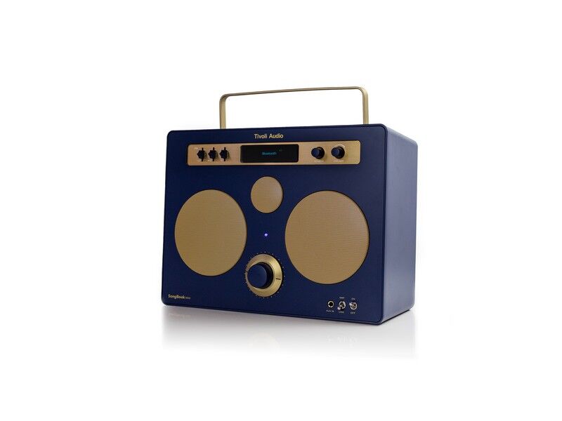 Tivoli Audio SongBook MAX Premium Bluetooth DAB+ Sound System Blue Gold - Image 3