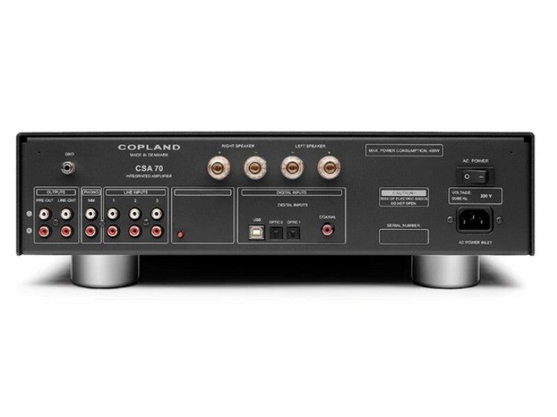 Copland CSA70 Integrated Amplifier 2x70W DAC Phono MM Silver - Image 2