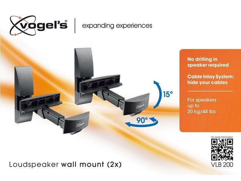 Vogel's VLB 200 Bookshelf Speaker Wall Mount Pair - Image 2