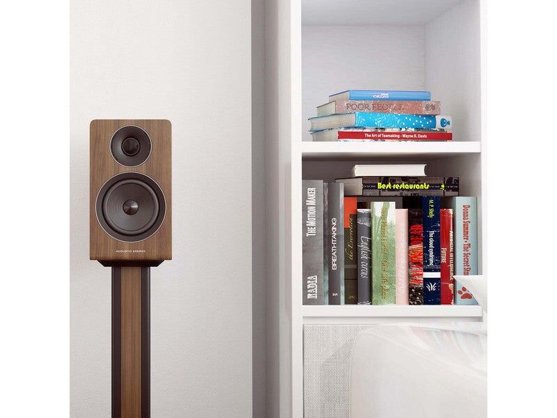 Acoustic Energy AE300 Bookshelf Speaker Pair Walnut - Image 2