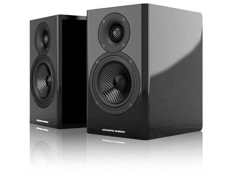 Acoustic Energy AE500 Bookshelf Speaker Pair Piano Black