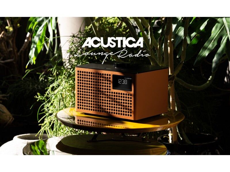 Geneva Acustica Lounge Radio FM/DAB+ BT Speaker Line-in Alarm Clock Cognac