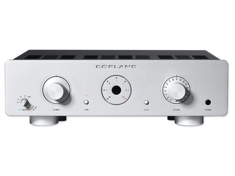 Copland CSA100 Integrated Amplifier 2x100W DAC Phono MM Silver