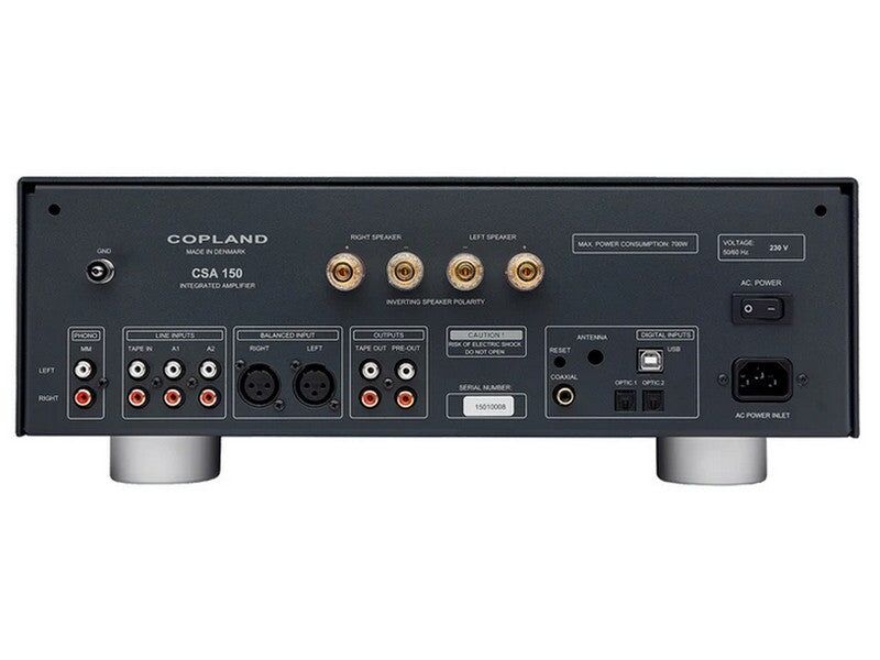 Copland CSA150 Integrated Amplifier 2x150W DAC Phono MM Black - Image 2