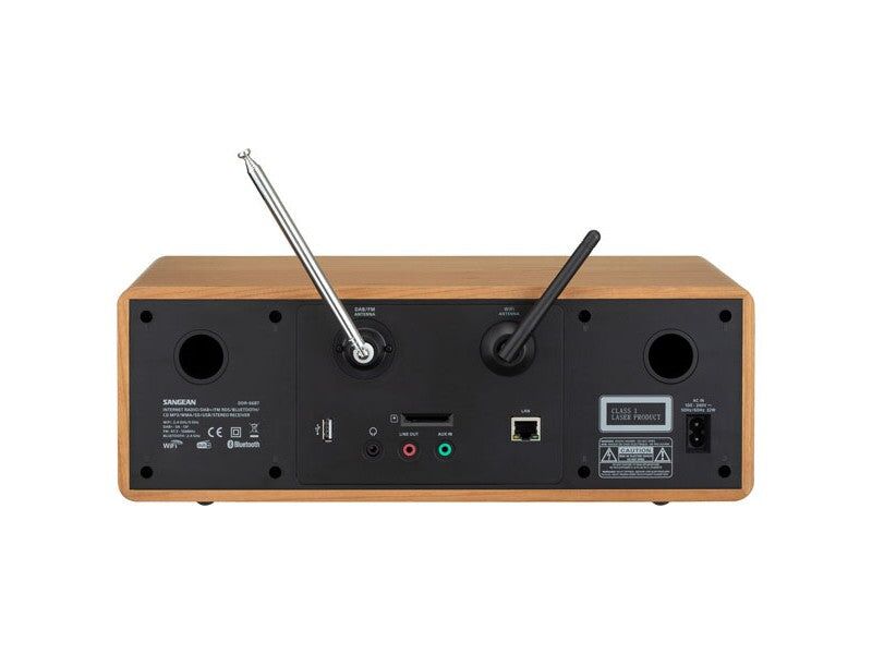 Sangean DDR-66BT All in One Music System Digital Internet Radio Walnut - Image 4