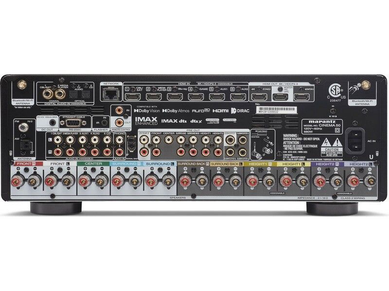 Marantz CINEMA 50 Premium 9.4ch Home Theater AV Receiver Black - Image 9
