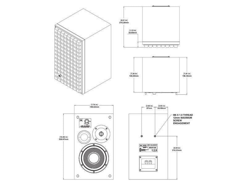 JBL L52 Classic Bookshelf Loudspeaker Pair Blue - Image 6