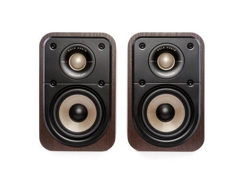 Polk Signature Elite ES10 Bookshelf Speaker Pair Walnut - Image 2