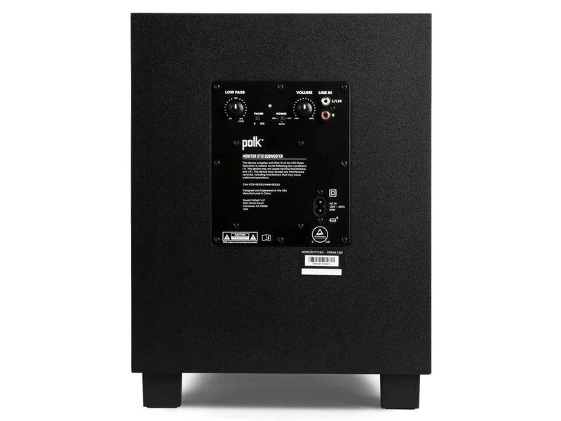 Polk MXT10 Powered Subwoofer Black Monitor XT Series - Image 6