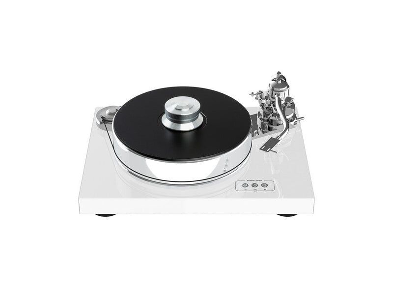 Pro-Ject Signature 10 High-end Fully Manual Turntable High Gloss White with Cadenza Black