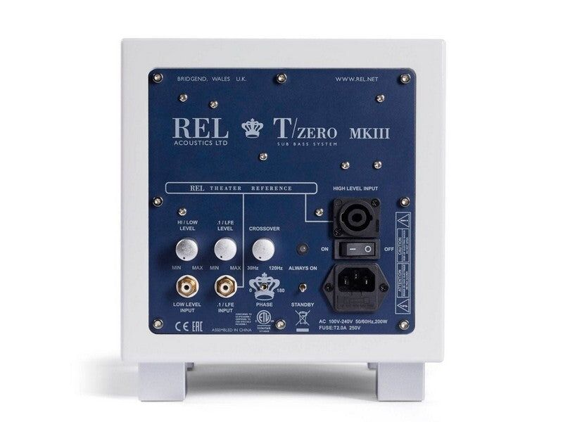 REL T-ZERO MkIII 100W 6.5" Subwoofer White - Image 4