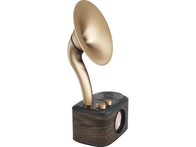 Sangean WR-45 FM Bluetooth Radio Vintage Design Dark Wood Gold - Image 3