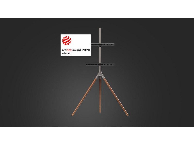 One for all Tripod Universal TV Stand WM7471 - Walnut/Gun Metal - Image 3