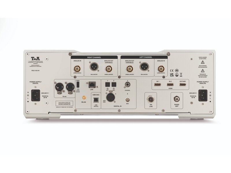 T+A PSD 3100 HV (G3) Pre-amplifier Streaming DAC Titanium - Image 2