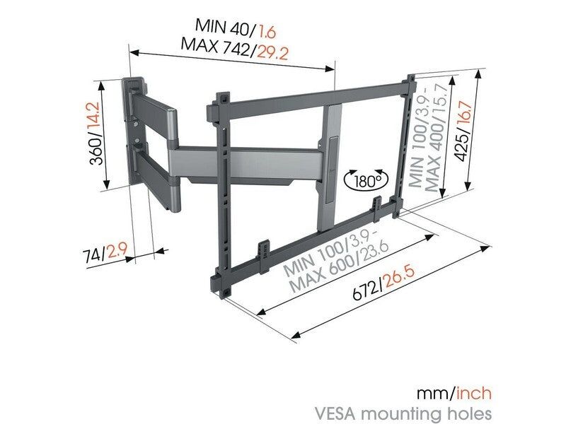 Vogel's TVM 5845 Full-Motion TV Wall Mount Black - Image 8