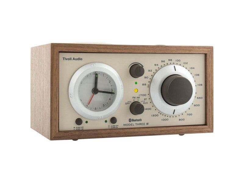 Tivoli Audio Model Three BT Clock Radio with USB Beige Walnut - Image 2