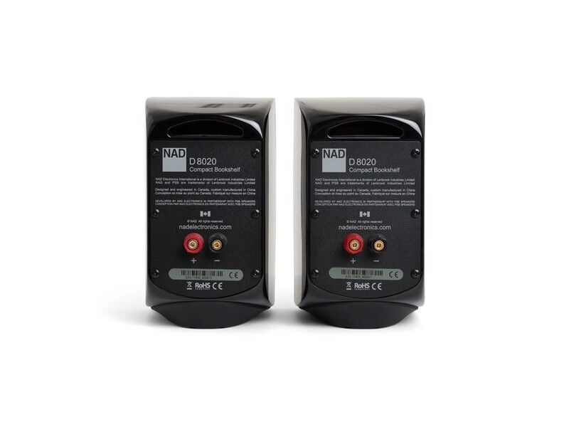 NAD D 8020 Compact Bookshelf Speaker Pair Black - Image 4