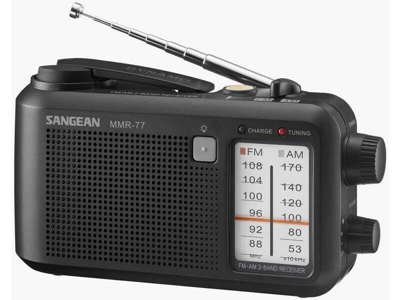 Sangean MMR77 AM/FM Multi-powered Radio Matte Black