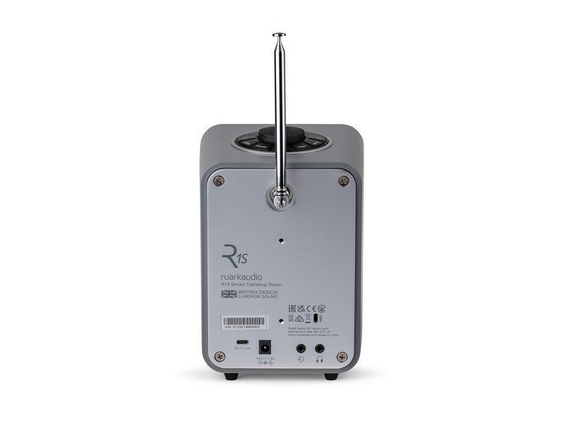 Ruark R1S Smart Radio Mid Grey BT/WiFi-internet/DAB/DAB+/FM - Image 4