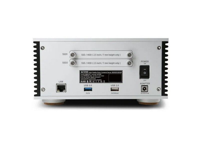 Aurender ACS100 Caching Music Server Streamer CD Ripper Black - Image 3