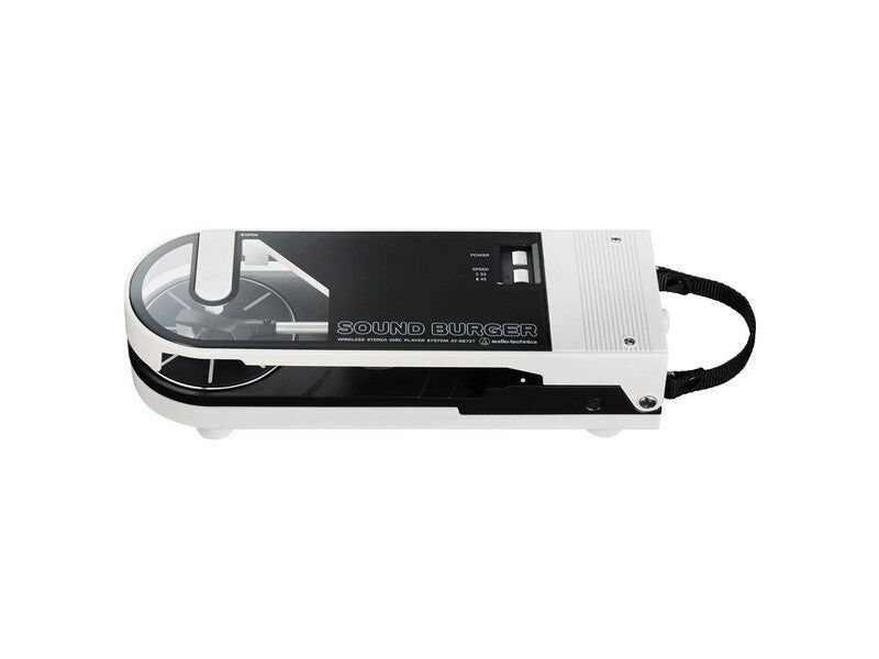 Audio-Technica AT-SB727 SOUND BURGER Portable Bluetooth Turntable White - Image 5