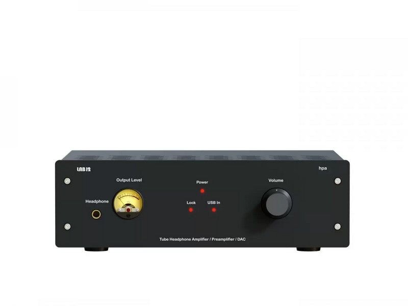 LAB12 HPA OTL Tube Headphone Amplifier / Preamplifier with USB DAC Black - Image 2