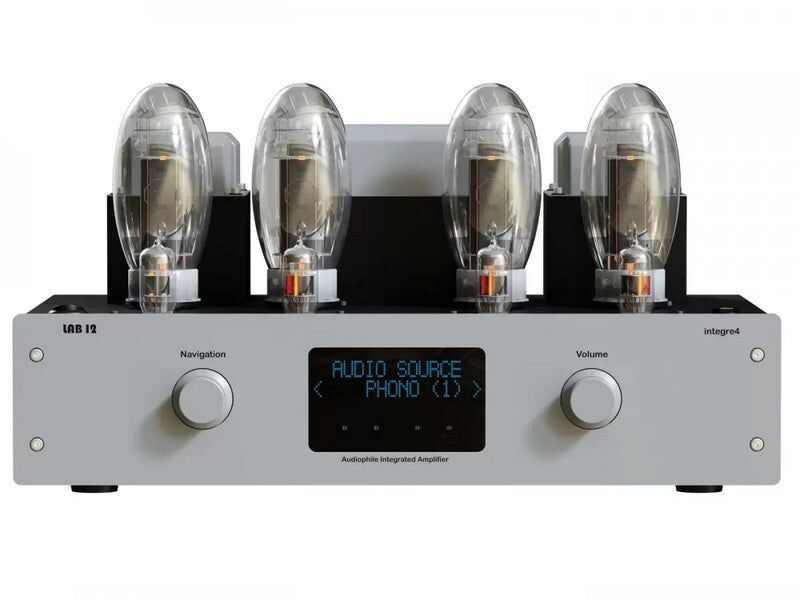 KLAPP AV Pack-44 Klipsch Heritage Cornwall IV Speaker Pair BLACK + LAB12 INTEGRE4 Tube Amplifier Silver - Image 6