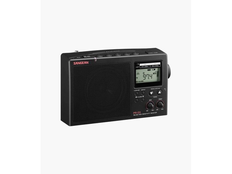 Sangean PR-D3BK FM–Stereo / AM Portable Receiver Black - Image 3