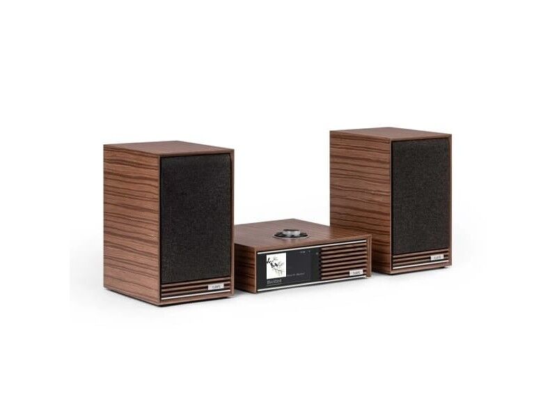 Ruark Music System (R610 Music Console + Sabre-R Bookshelf Speakers) Walnut