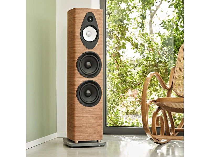 Sonus Faber Sonetto VIII G2 3-way Vented Floorstanding Speaker Pair Walnut - Image 2