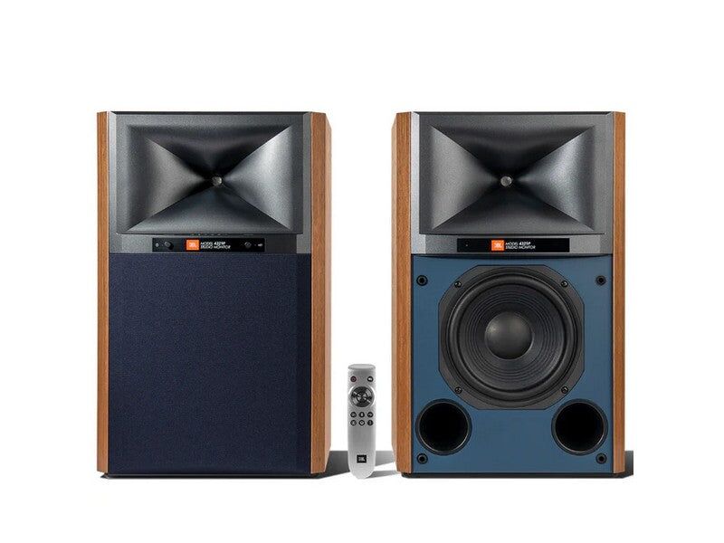 JBL 4329P Studio Monitor Powered Loudspeaker Pair Walnut - Image 2