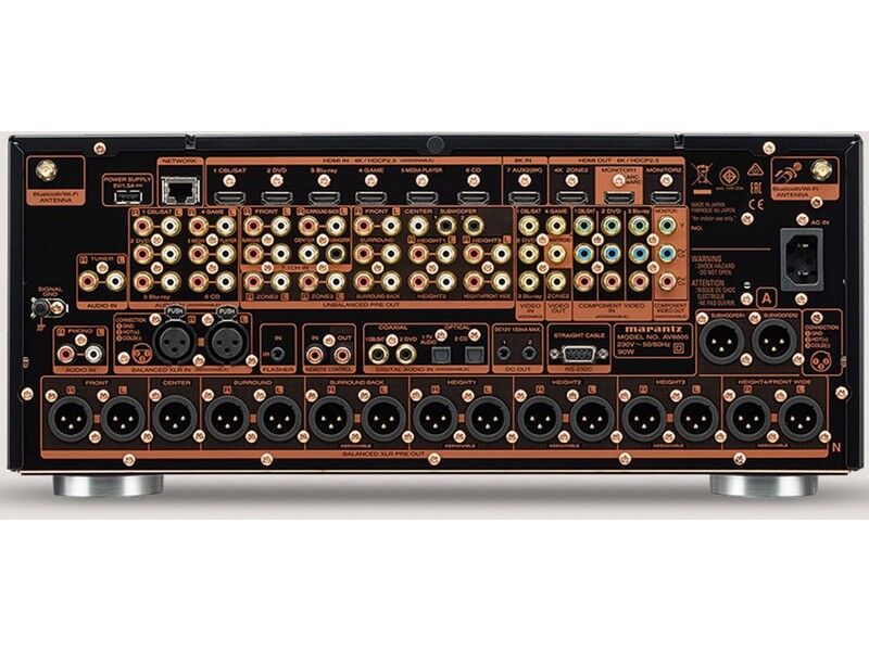 Marantz AV8805A 8K AV Pre-amplifier with HEOS - Black - Image 4