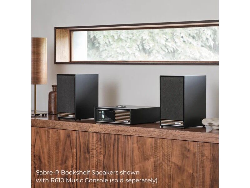 Ruark Music System (R610 Music Console + Sabre-R Bookshelf Speakers) Charcoal - Image 5