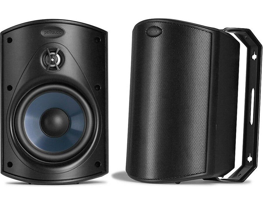 Polk Atrium 4 All Weather Outdoor Compact Speaker Pair Black - Image 2