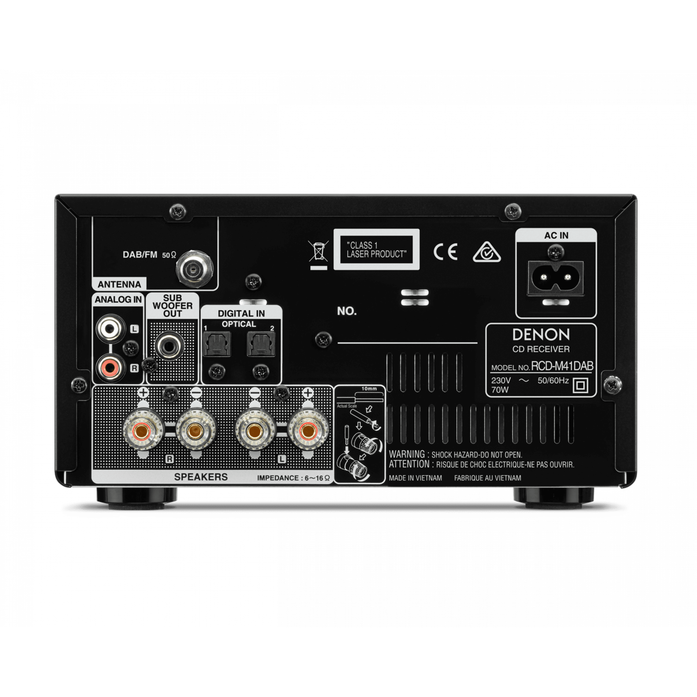 Denon DM41DAB FM/DAB+ Mini Component Audio System - Image 5