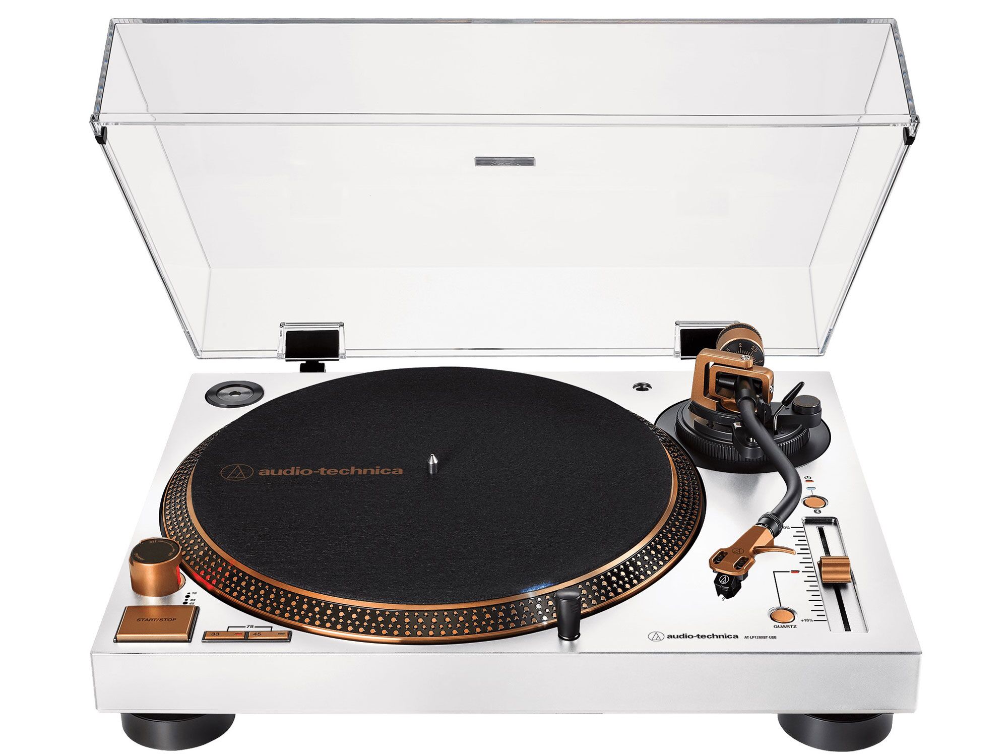 Audio Technica Direct-Drive Turntable LP120XBT IN WHITE/BRONZE