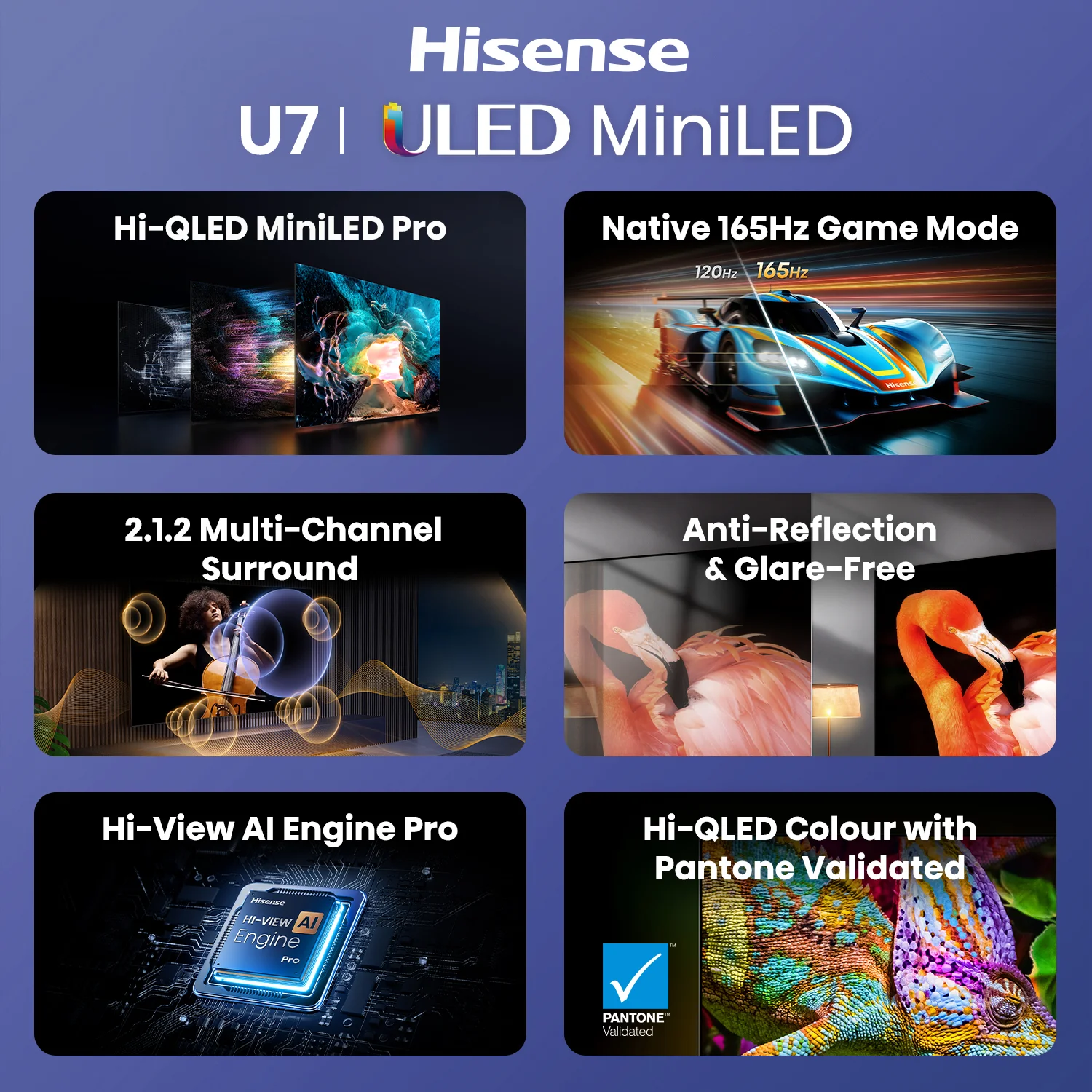 Hisense U7S ULED MiniLED 165Hz 4K TV - Image 12