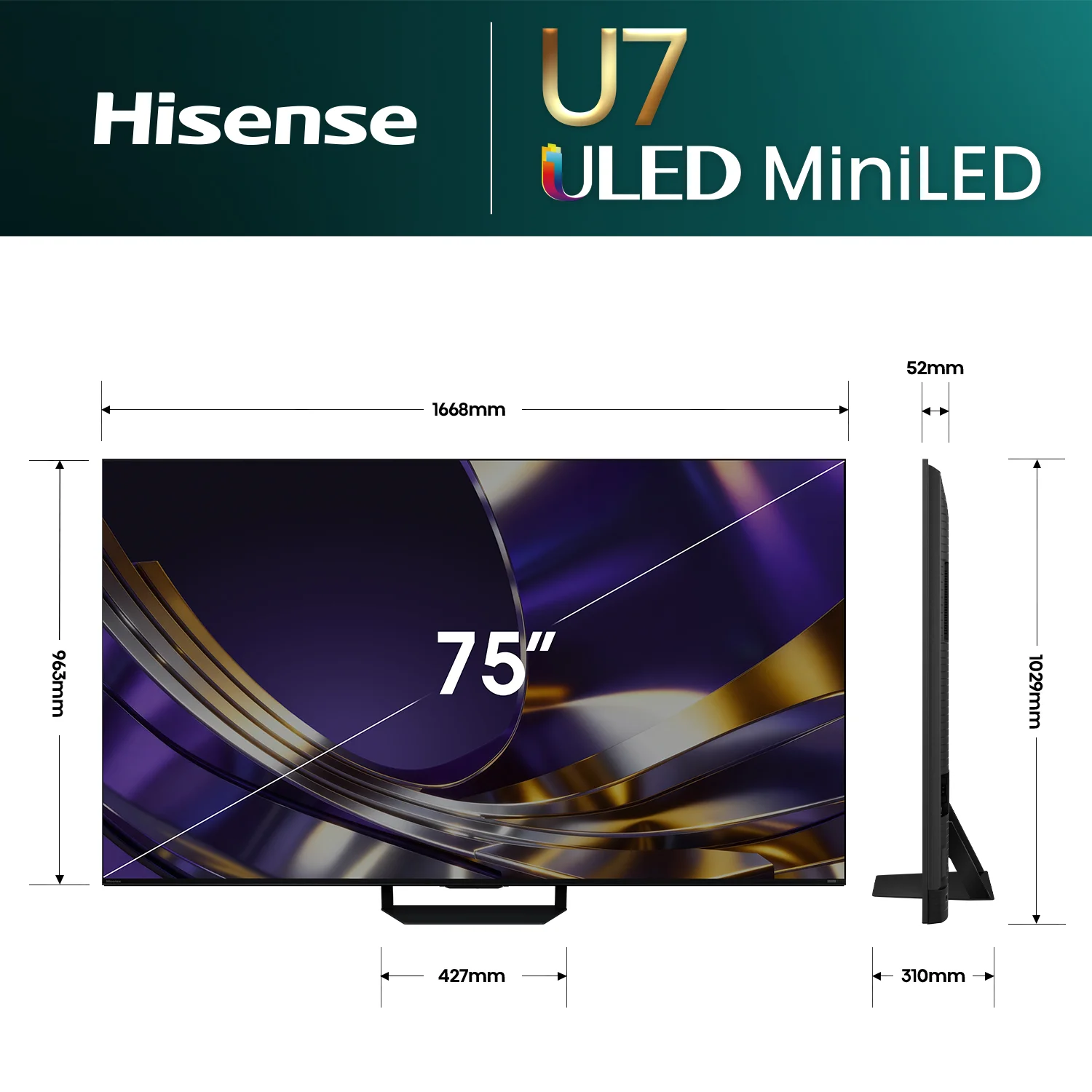Hisense U7S ULED MiniLED 165Hz 4K TV - Image 8